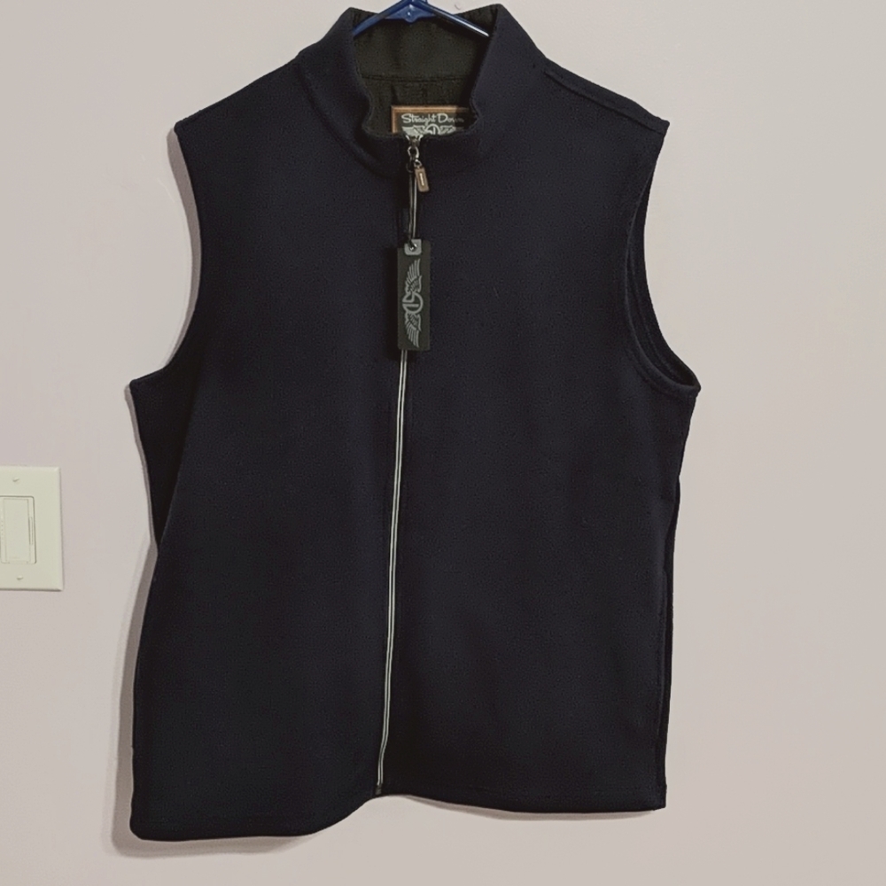 Straight Down Admiral Vest Navy Blue